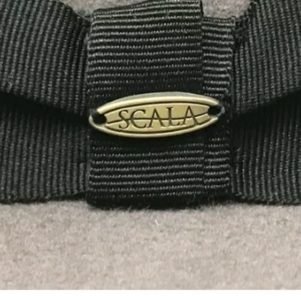 Scala Classico 100% Wool Felt New Yorker Grey Fedo - image 7